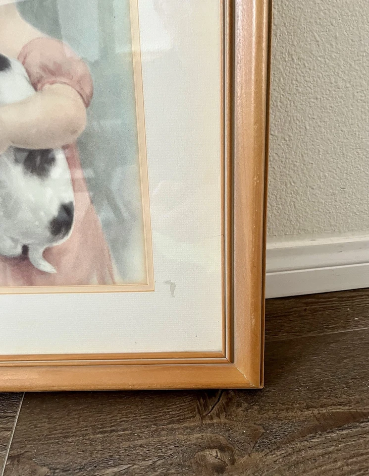 Impresión enmarcada Frendly Enemies de Bessie Pease Gutmann 17/20 pulgadas  Foto 3 de 4