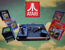 CLEAN/Restored Atari 2600, 9 Games (1 CIB), AC Plug, 1 CX-40!