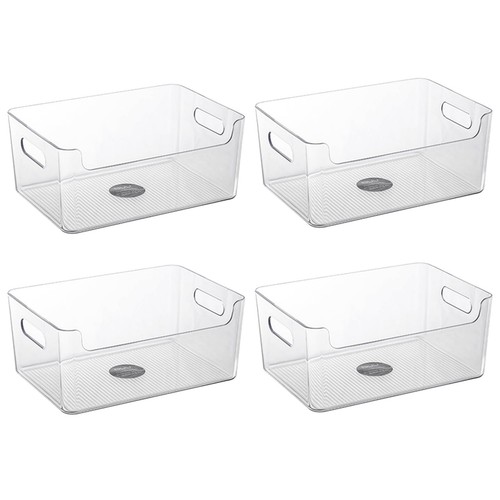 Fridge Bins Kitchen Storage & Organization Accessories, Clear