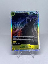 Gecko Moria OP14-104 Super Rare The Azure Sea's Seven One Piece Foil Near Mint
