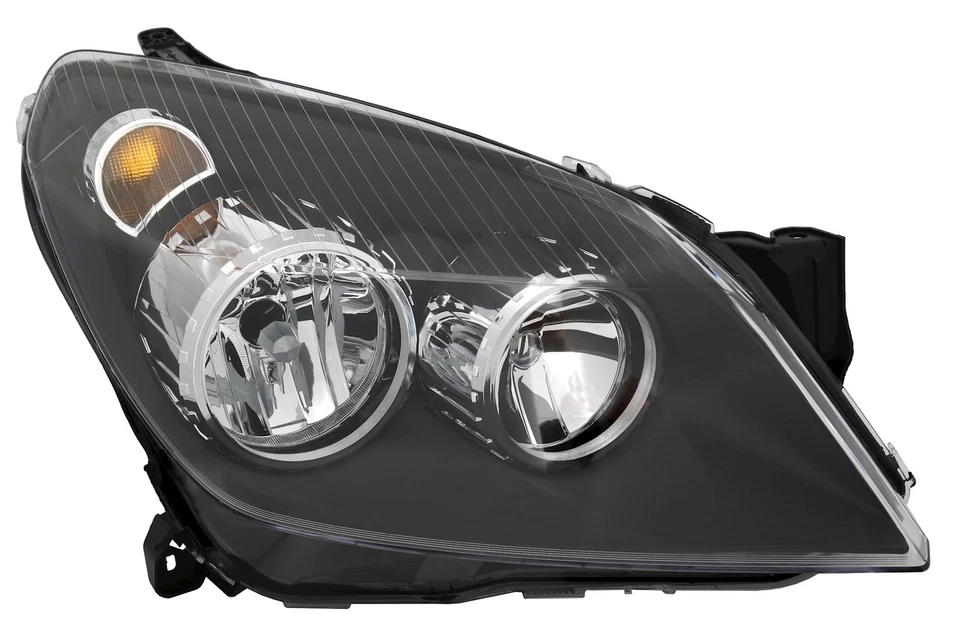 Scheinwerfer Set für Opel Astra H ab 2004-2010 in Schwarz H1 H7 Halogen Upgrade - Bild 2 von 4