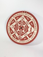 Vintage Double Sided Baseball Cricket Dart board Family Game Room 17in No Center