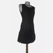D&G Dolce & Gabbana Dress Dress IT 38 UK 6 Black Wool Luxury Sleeveless Flared