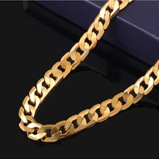 VFK 14K Gold-Filled Cuban Chain Necklace – Elegant Classic Jewelry