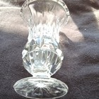 Clear Glass Open Salt Cellar Pedestal Dish, Round, Glossy Finish — photo 2