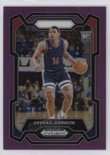 2024-25 Panini Prizm Draft Picks Purple Prizm 2/75 Keshad Johnson #66 3hd