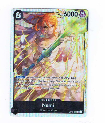NAMI OP15-086⭐ (1) Nami OP15-086 Foil Super Rare Adventure On Kami's Island One Piece