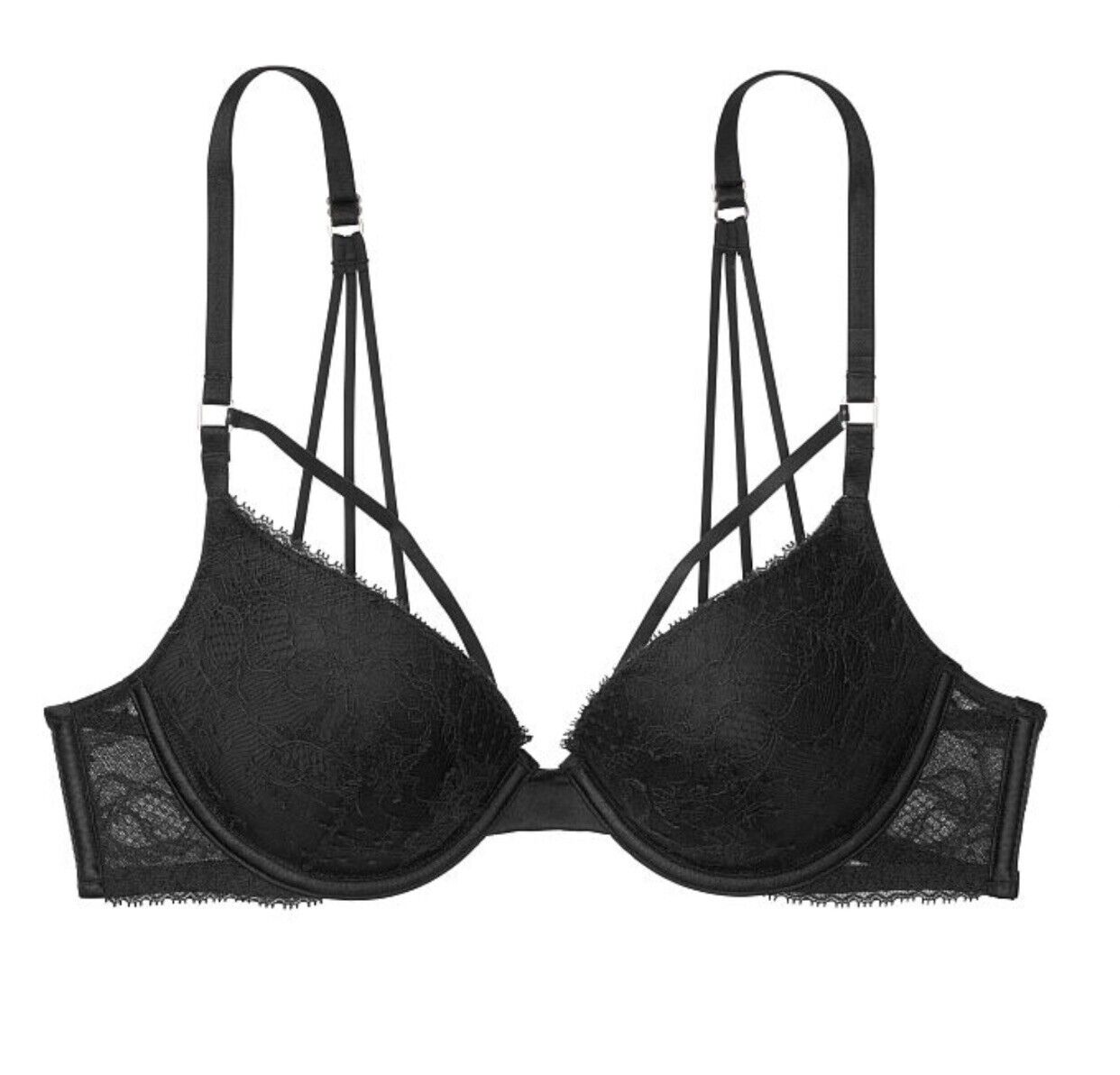 Victoria's Secret VERY SEXY Plunge Push-up Bra Black With Tags Style  11169739