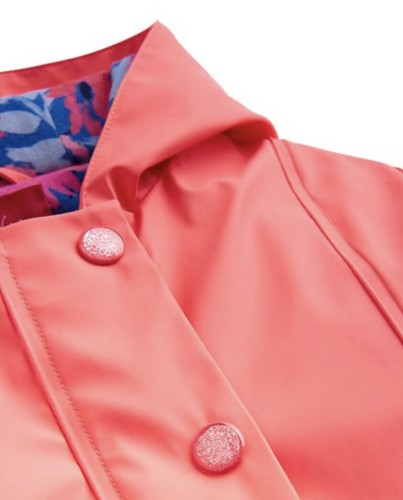 Joules Mädchen weicher Mohn Regenbogen wasserdichter Regenmantel Gr. 4 neu mit Etikett - Bild 3 von 3