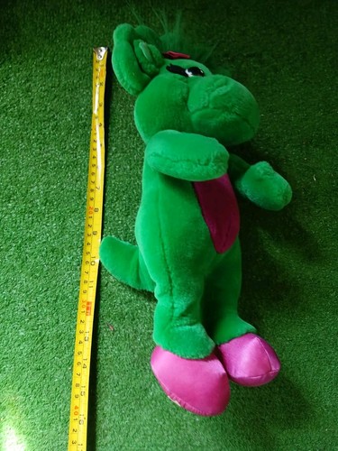 Vtg 1992 Talking Barney Dinosaur Playskool, Tested, Works 17"/Be-bop Plush 15" - Picture 21 of 22