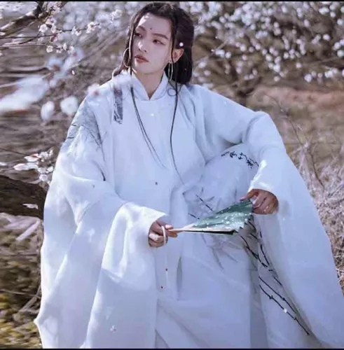 Men Chinese Ancient Traditional Hanfu Halloween Costume Fancy Dress StreetWear - Bild 3 von 13
