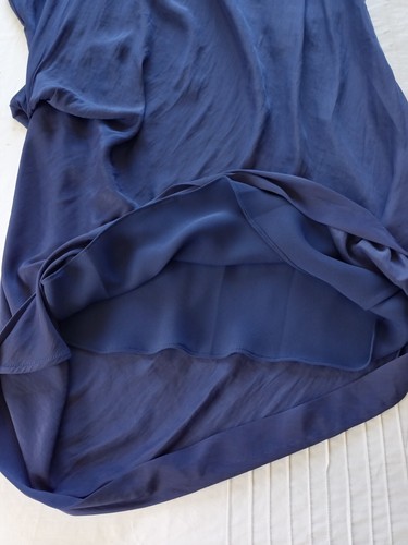 SABA BLUE JENIL DRAPED ASYMMETRICAL MIDI DRESS SIZE 12. BNWT RRP $169 - Picture 6 of 12