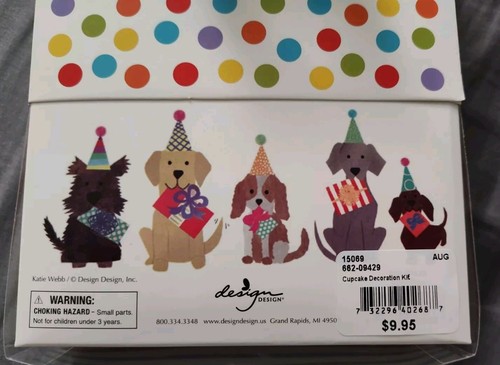 NEU Cupcake Dekorationsset GEBURTSTAG - 24 mit Folie gefütterte Futter & 24 Party-Picks (Hunde) - Bild 8 von 8