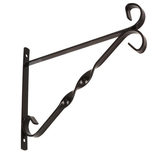 10" Hanging Basket Brackets Pack of 1 Metal Wall Mount Garden Plant Hangers - Picture 3 of 3