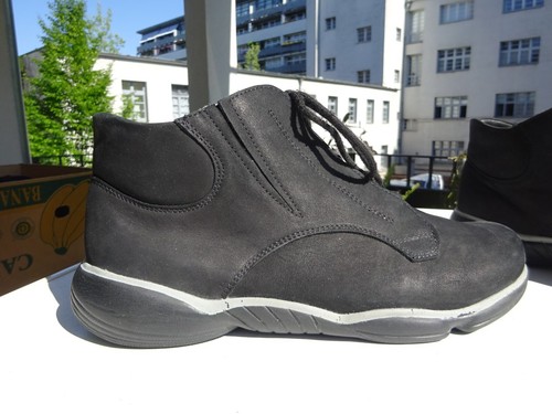 BÄR Damen Schuhe Stiefel Leder Nubuk Schwarz Germany Gr.40(UK6,5) TOP - Bild 3 von 17