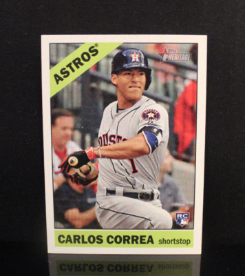 2015 Topps Heritage Carlos Correa Action Variation #564 RC $69.99
