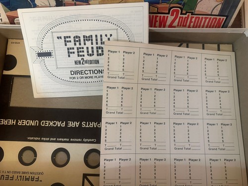 Family Feud Gioco da Tavolo Nuovo 2° Edizione, Milton Bradley 1978 Ricambi Non Completo - Foto 3 di 11