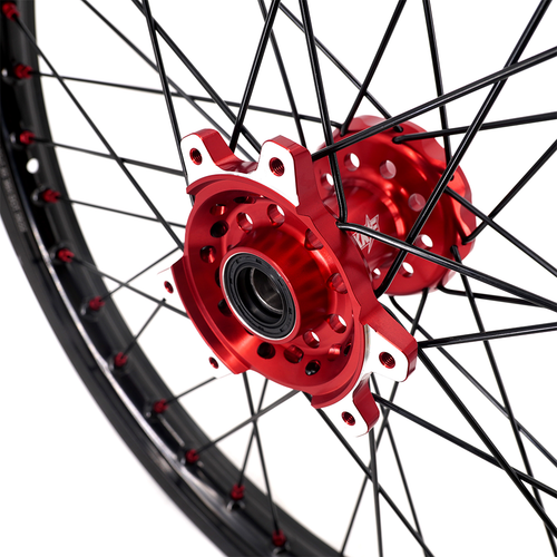 KKE 21/18" Spoked Wheels Rims Fit Surron Ultra Bee 2023 2024 CNC Red Hubs E-Bike - Picture 7 of 13