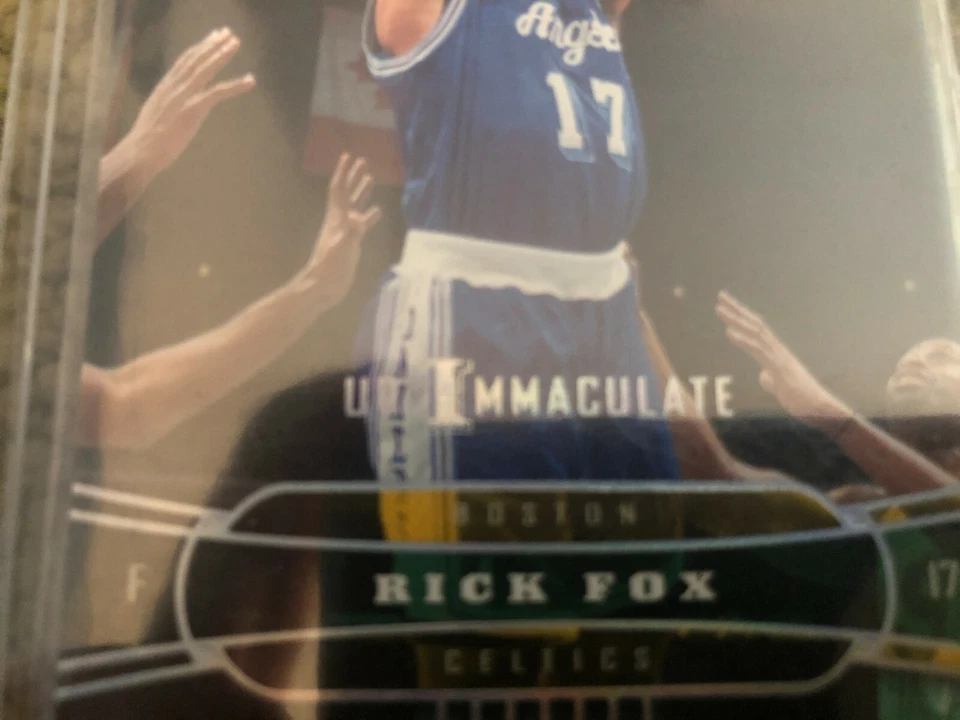 Ultra Raro 2004 Upper Deck UD Immaculate #11 Rick Fox Celtics Lakers SSP Foto 2 de 3