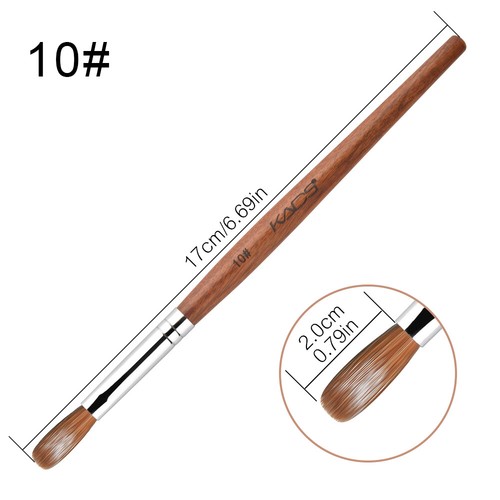 KADS Nail Acrylic Brush Kolinsky Sable Red Wood Handle Draw Pattern Manicure Pen - Picture 21 of 31