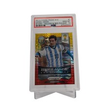 2014 Panini Prizm WC Lionel Messi #1 Stars Yellow & Red Pulsar PSA 10 POP 3 only