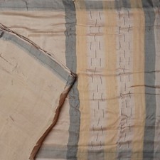 Vintage Gray Sarees 100 Pure Silk Handwoven South Indian Sari 6YD Craft Fabric