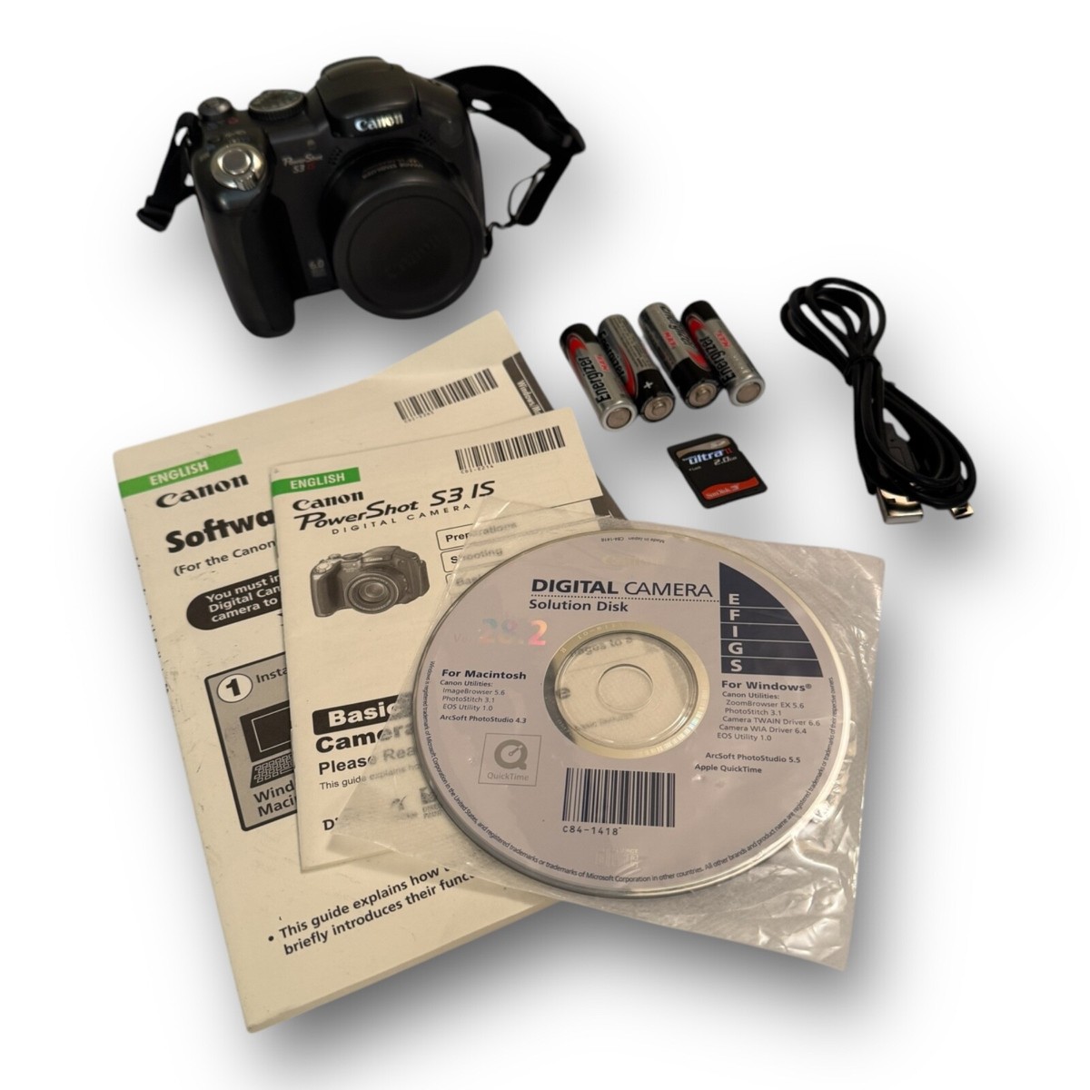 Canon PowerShot S3 IS PC 1192 Digital Camera | eBay