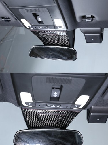 Carbon Interior Roof Rearview Mirror Base Trim Sticker For Honda Civic 2022-2023 - Picture 9 of 11