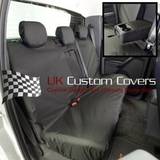 Ford Ranger (2012-2016) Wasserdicht Schwerlast Heck Seat Bezüge Schwarz 154 HD