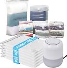 Vacuum Sealer Machine Electric Air Pump & 6x Large Vacuum Storage Bags Organizer