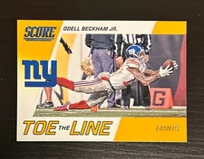 2016 Score - Toe the Line Gold #4 Odell Beckham Jr.