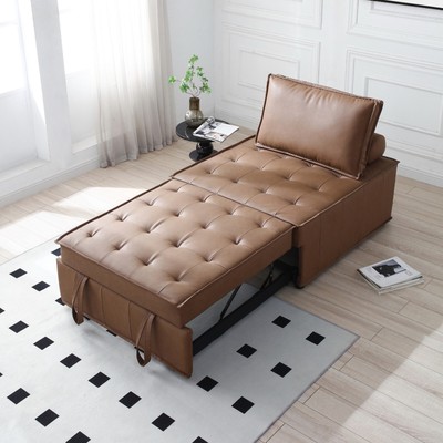 Foldable Ottoman Sofa Bed Convertible Chair 4-in-1 Multi-Function Sleeper Sofa