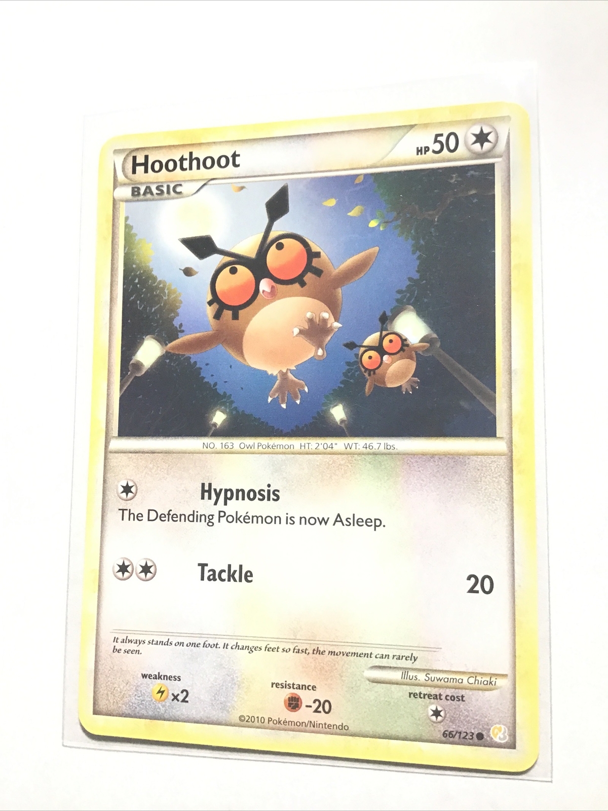 HOOTHOOT - 66/123 - HeartGold SoulSilver HGSS - Pokemon Card - LP