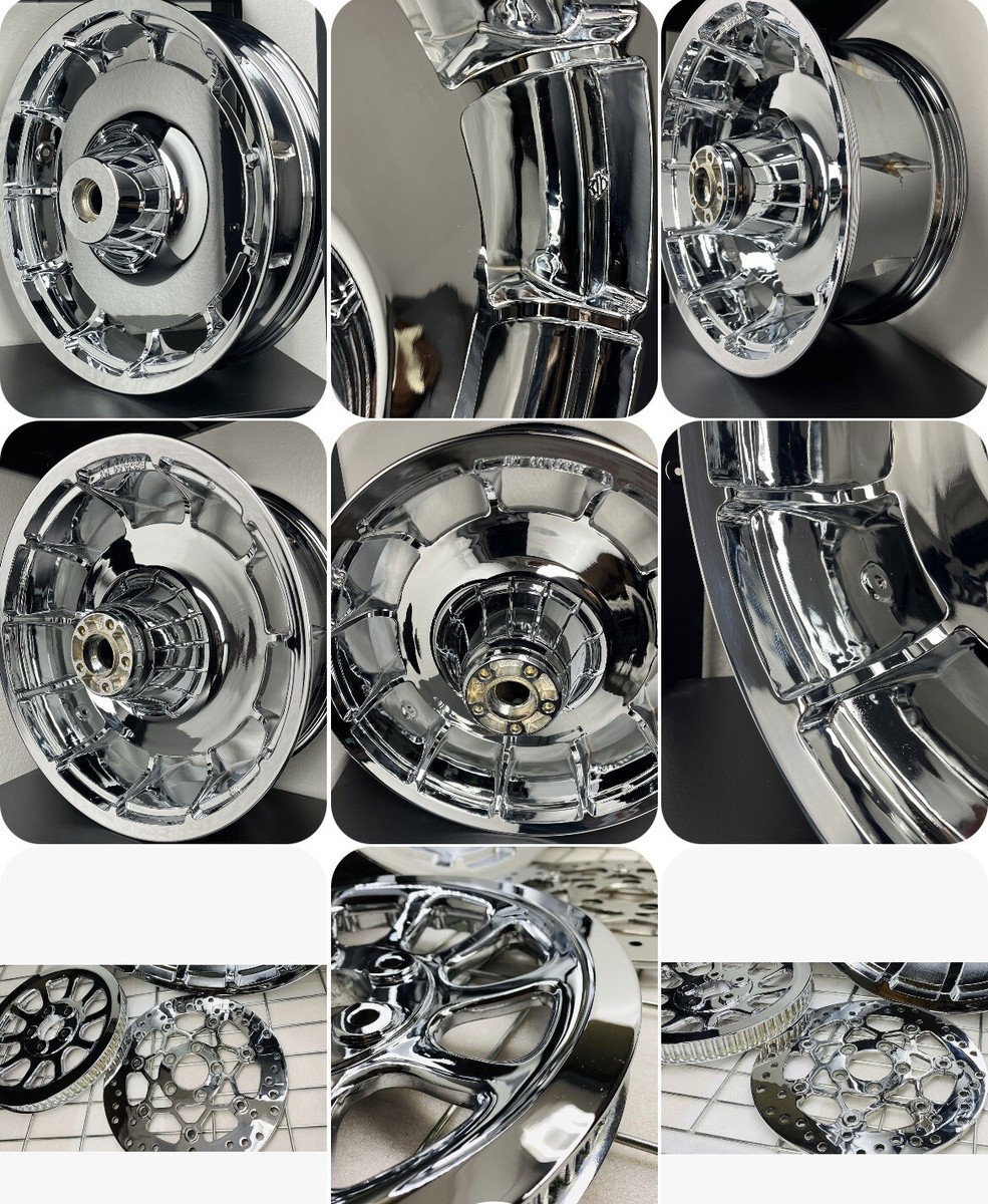 HARLEY SOFTAIL FAT BOY 2022 -25 CUSTOM CHROME WHEELS ROTORS