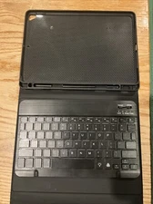 For iPad 9th Gen 10.2 inch Keyboard Case with Pencil Holder Stand Cover