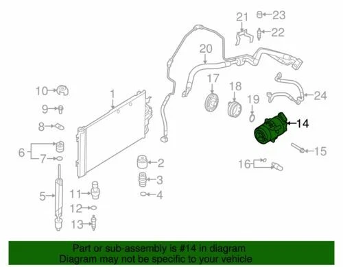 Genuíno GM 2008 Saturn Astra A/C conjunto de compressor de ar condicionado 93168628 - Imagem 2 de 2