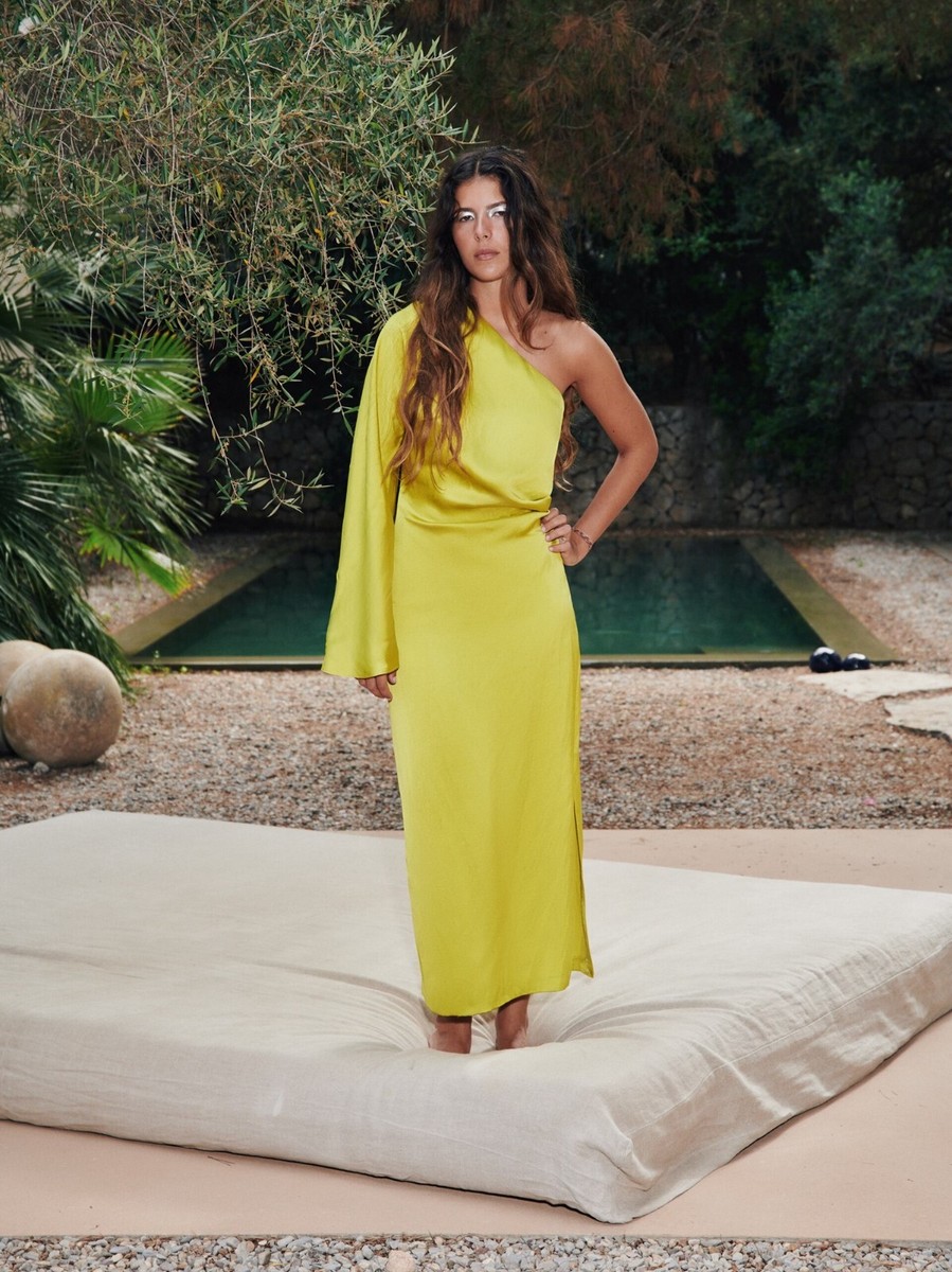 Dress Vestido De Zara Amarillo Vestido Invitada Boda Vestido Zara