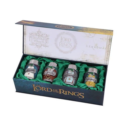 Official The Lord of the Rings Hobbit Collectable Shot Glass Set of 4 Gift Boxed - Picture 5 of 12