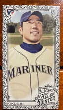 2019 Topps Allen and Ginter Mini Black Border #250 Yusei Kikuchi Seattle Mariner