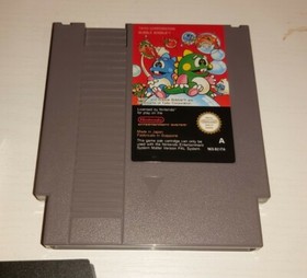 Bubble Bobble NES MATTEL ITALIAN NINTENDO No MANUAL EVERYTHING NEAR PERFECT 1985