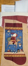 Christmas Stocking Panel Kit, Includes, Panel, Coordinating Trim, Backing +