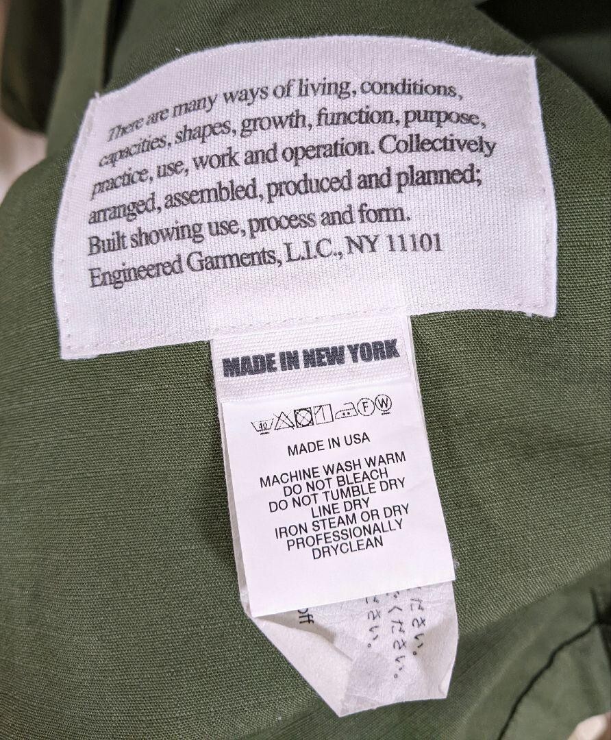 Engineered Garments MT Jacket Blouson Men M Olive Green Hood 21SS From Japan