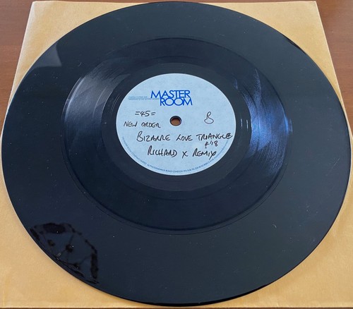 NEW ORDER WFTSC -Bizarre Love Triangle RARE 10" ACETATE SINGLE PROMO Master Room - Picture 4 of 8