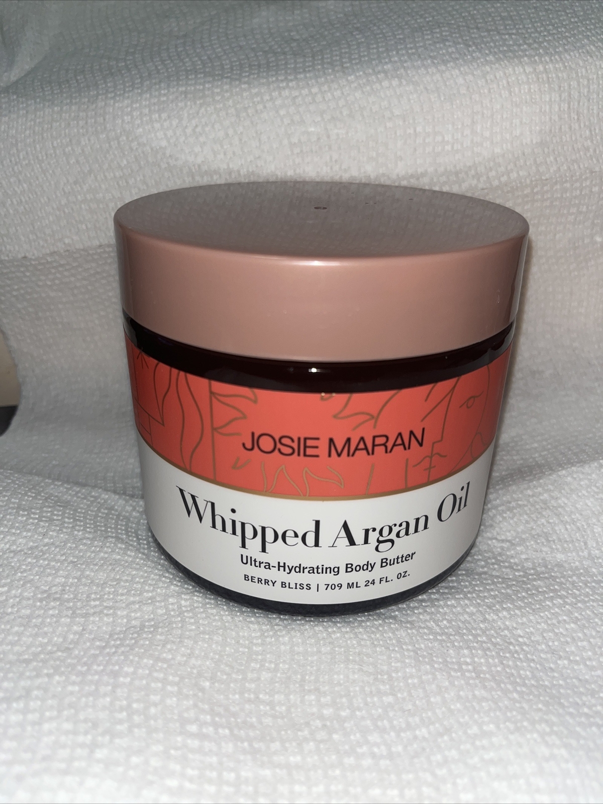 Josie Maran Whipped Argan Oil Body Butter Berry Bliss 24 oz with Pump