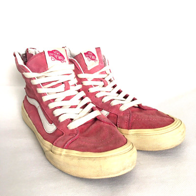 Vans Scotchgard Shoes Womens Size 6.5 Pink Casual Athletic Mid Top Sneakers