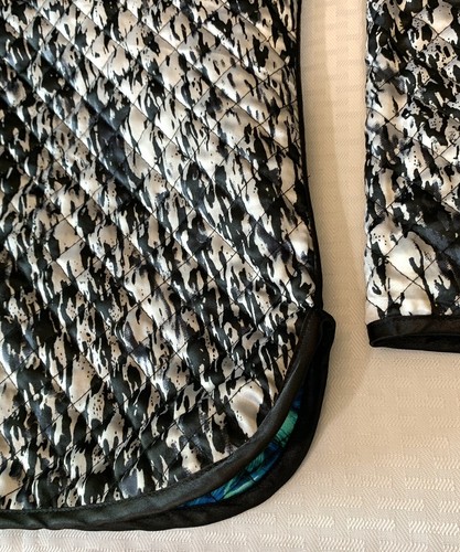 NWT Scared Threads Quilted Floral Animal Print Reversible Jacket Sz Large - Picture 10 of 12