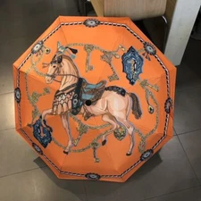 Horse UV Protection Rain Sunshade Folding Portable Outdoor Windproof Umbrella