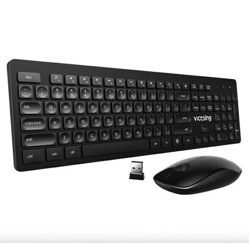 Set tastiera e mouse wireless ultra sottile senza fili, VicTsing PC176B