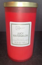Mainstays JUICY WATERMELON 19.25 oz. Glass Pillar Candle
