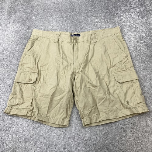 U.S. Polo Assn Cargo Shorts Men's W46 Beige Casual Outdoor